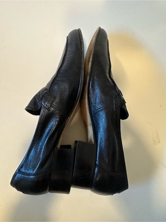 Bally of Switzerland Mens 8.5 Black Leather Loafers Classic Style Dress Shoes